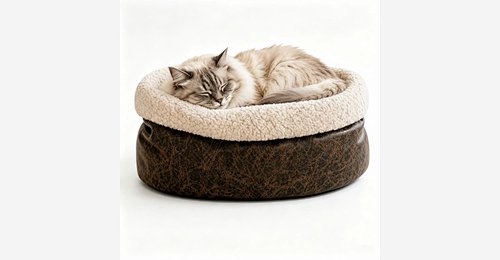 Round Bolster Pet Bed | High-Wall Calming Donut Cushion for Small Dogs & Cats - Model MJ-PET012 | Mingjin Bean Bag China