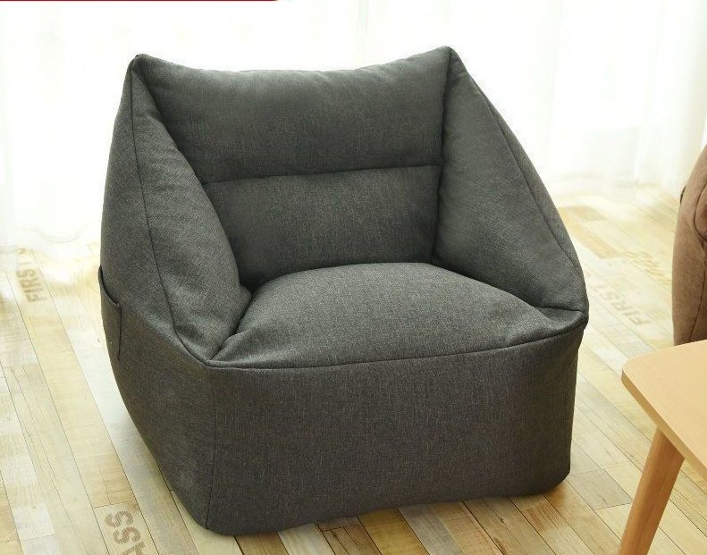 Grey Lounge كرسي بين باج غطاء كرسي detail 1 Grey Lounge كرسي بين باج غطاء كرسي detail 1
