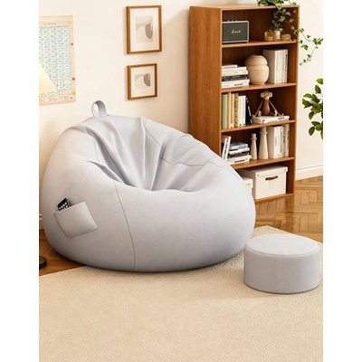 Champagne Tear Drop Bean Bag Sofa Pouf - Bean Bag Chair Cover Manufacturer & China Factory
